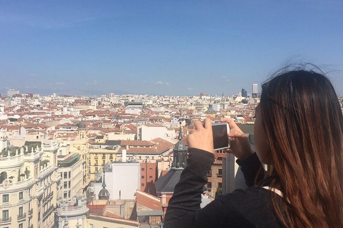 Architecture tour Gran Vía from its best rooftops 20thC - Plaza de España Rooftop Finish: Palace, Cathedral, and Casa de Campo Views