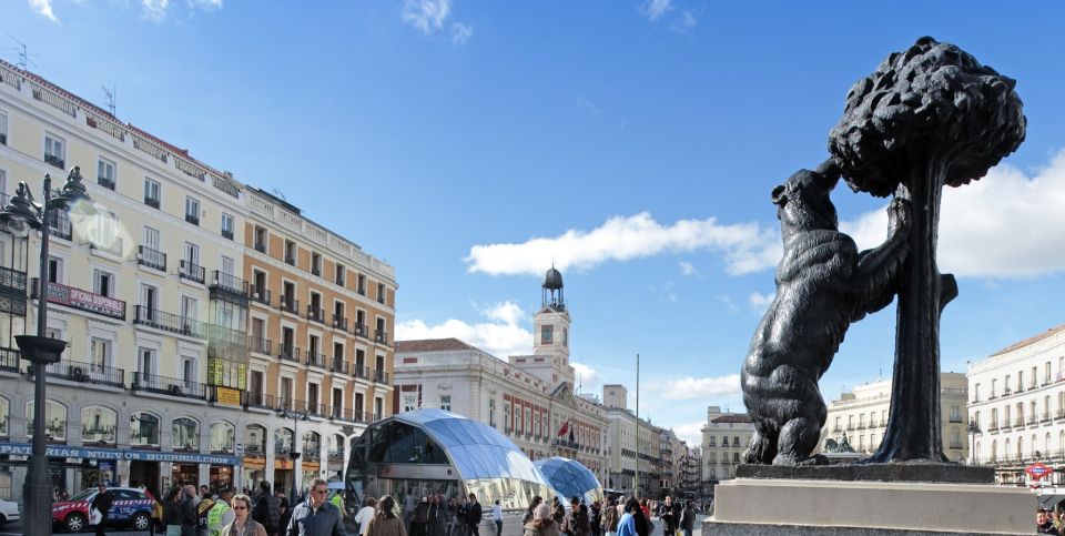 Madrid: 1.5-Hour City Highlights Guided Walking Tour - Puerta del Sol and Plaza Mayor: Madrid’s Center of Gravity