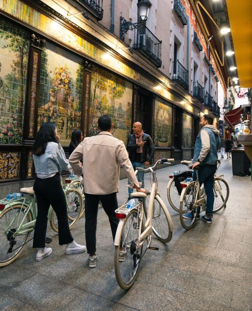 Madrid by Night: Vintage Bike Tour Highlights/Optional Tapas - Key highlights at a glance
