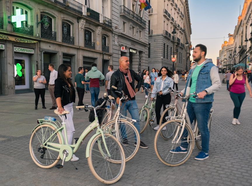 Madrid by Night: Vintage Bike Tour Highlights/Optional Tapas - Ending with drinks and tapas directions you can use