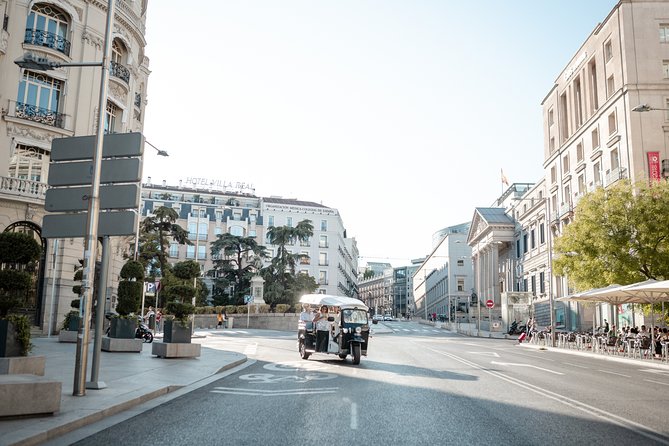 Madrid Expert Plus Tour with Local Guide in Eco Tuk Tuk Private - Barrio Salamanca to Bernabéu: grand avenues, bullring scale, and big-square monuments