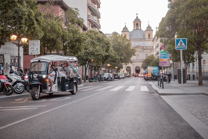Madrid Expert Plus Tour with Local Guide in Eco Tuk Tuk Private - Santa Ana, San Francisco el Grande, Almudena, Royal Palace, and Debod