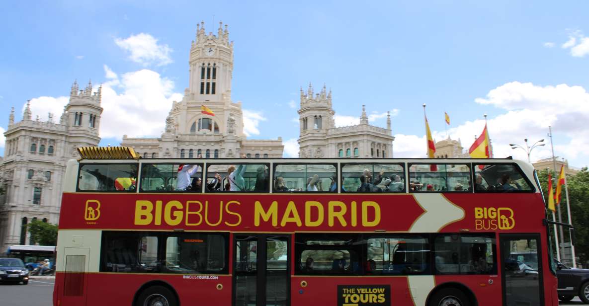 Madrid: Open-Top Big Bus Sightseeing Tour with Live Guide - Neptuno Fountain Start: boarding and making it painless