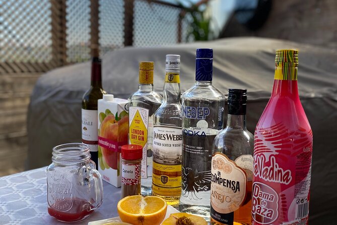 Madrid: Paella & Sangria Classes- Seafood, Chicken & Vegan option - Sangria Class: Traditional Mixing You Can Replicate