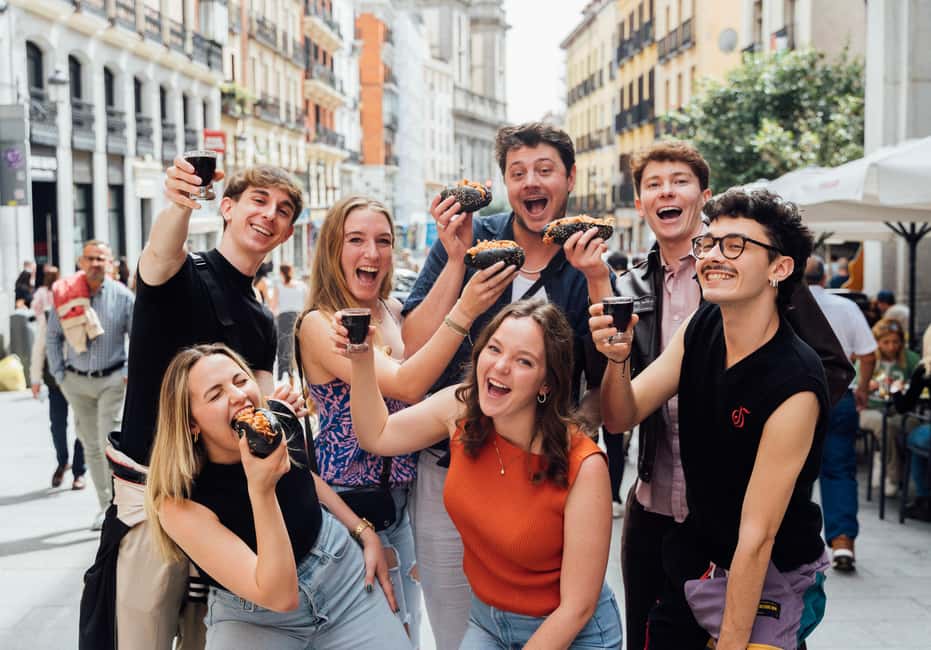 Madrid: Tapas Food Tour with Drinks and Food - The four tapas stops: what you can expect to taste